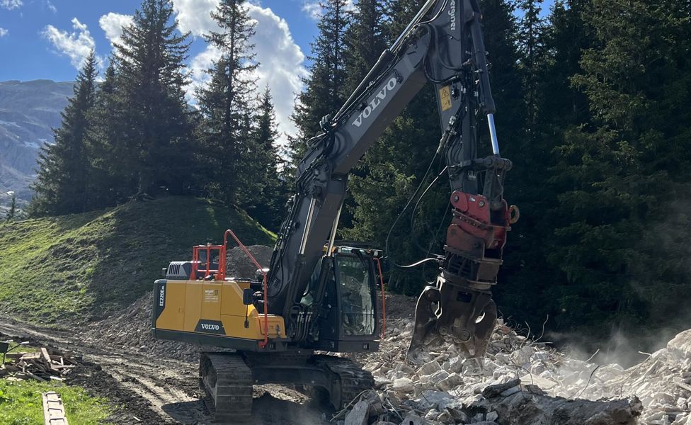 Ein Raupentransporter